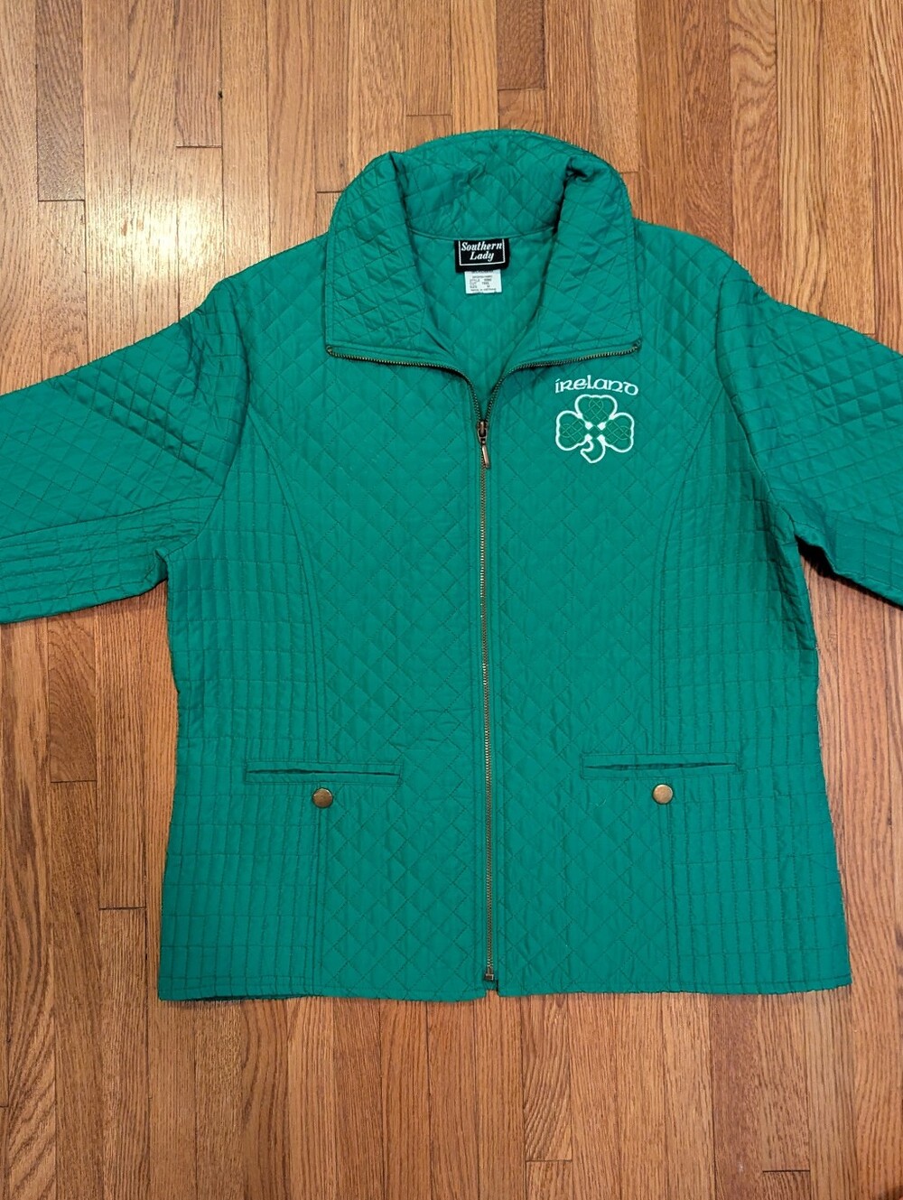 Southern Lady Quilted Green Ireland Jacket - Women's
